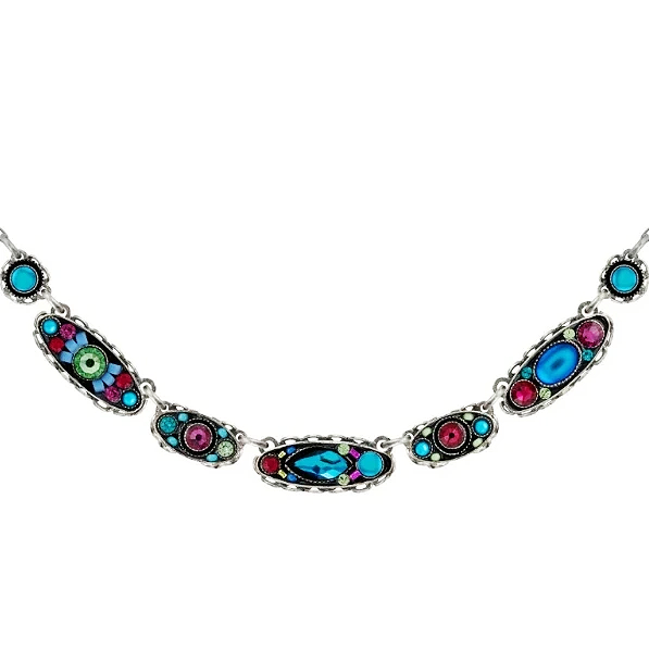 Firefly Mosaics Moonlight Ovals Necklace