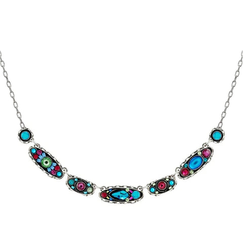 Firefly Mosaics Moonlight Ovals Necklace