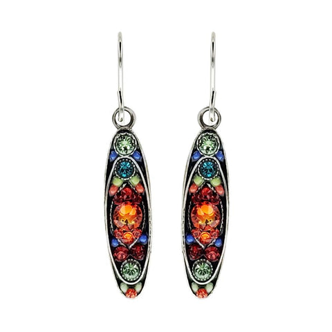  Firefly Mosaics Oval Hope Multicolor Earrings