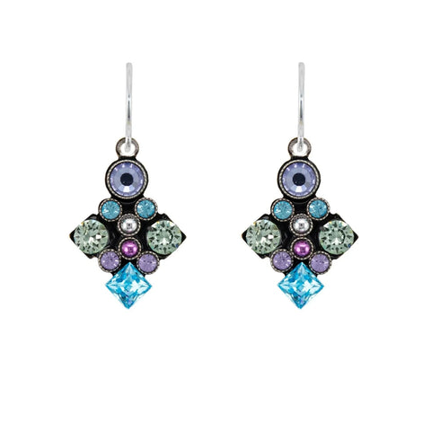 Firefly Designs Pastel Stylized Diamond Earrings