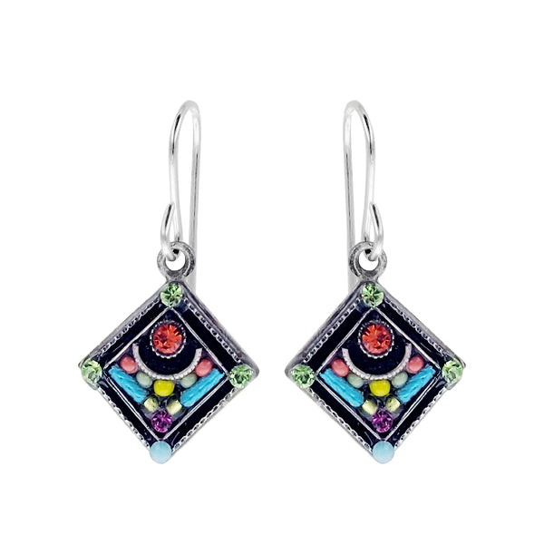 Firefly Mosaics Petite Architectural Diamond Shape Earrings