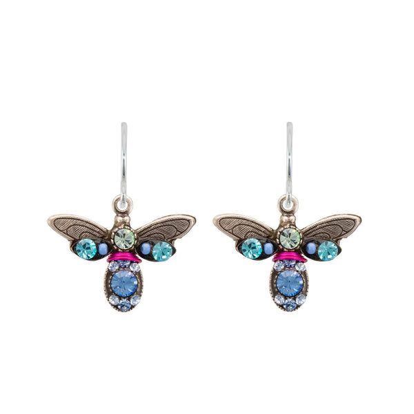 Firefly Mosaics Petite Firefly Light Blue Earrings