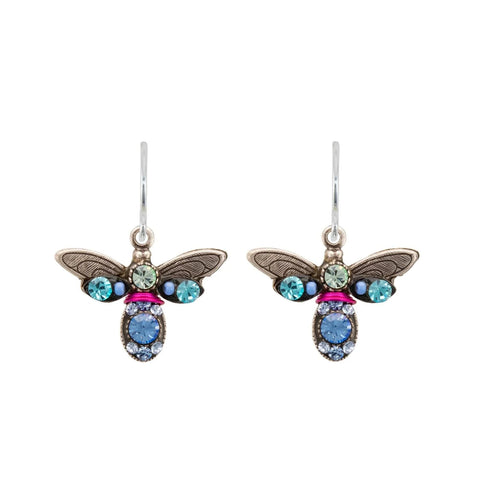 Firefly Mosaics Petite Firefly Light Blue Earrings