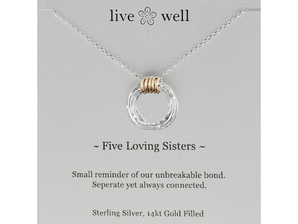 Five Loving Sisters Necklace By Live Well