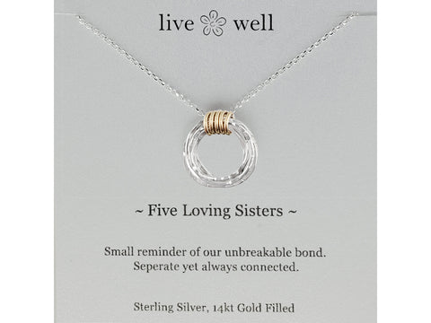 Five Loving Sisters Necklace By Live Well