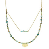 Holly Yashi Shades Of The Sea Double Layer Necklace 