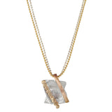 Israeli Dganit Hen Folded Star Of David Pendant Necklace