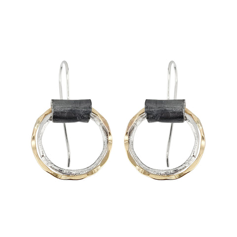 Israeli Dganit Hen Poetic Dance Hoop Earrings