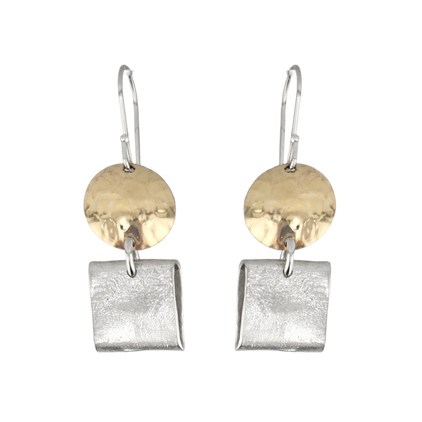 Israeli Dganit Hen Rising Moon Drop Earrings