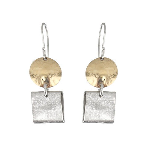 Israeli Dganit Hen Rising Moon Drop Earrings