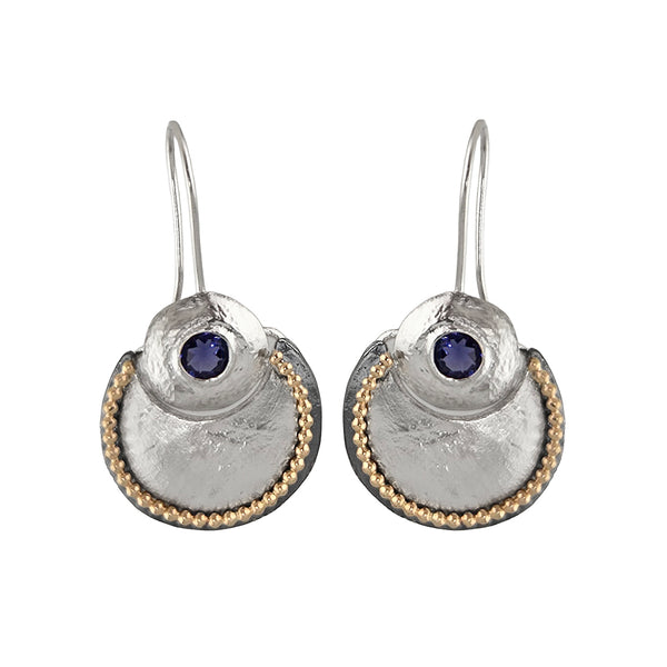 Israeli Dganit Hen Twilight Sky Tanzanite Earrings