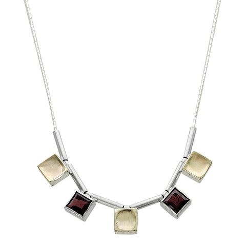 Israeli Garnet Refection Necklace