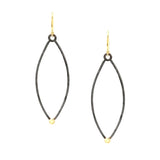 J & I Midnight Marquise With Golden Accent Earrings