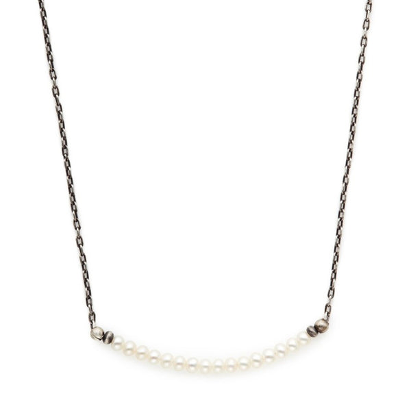 J&I Petite White Fresh Water Pearl Necklace