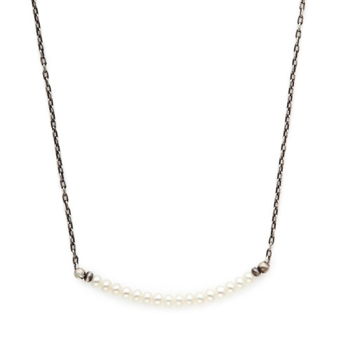 J&I Petite White Fresh Water Pearl Necklace