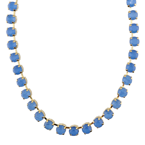 Mariana Carolina Blue Crystal Gold Radiance Necklace