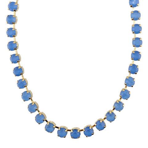 Mariana Carolina Blue Crystal Gold Radiance Necklace
