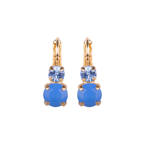 Mariana Carolina Blue Double Crystal Earrings