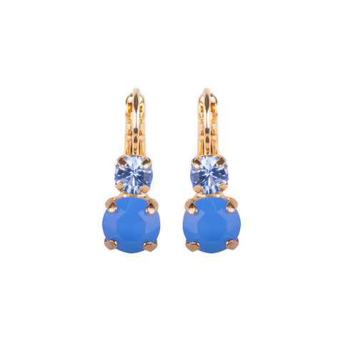 Mariana Carolina Blue Double Crystal Earrings