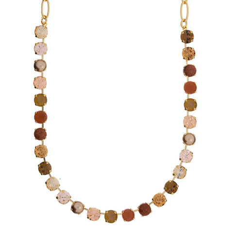 Mariana Golden Amaretto Austrian Crystal Necklace 