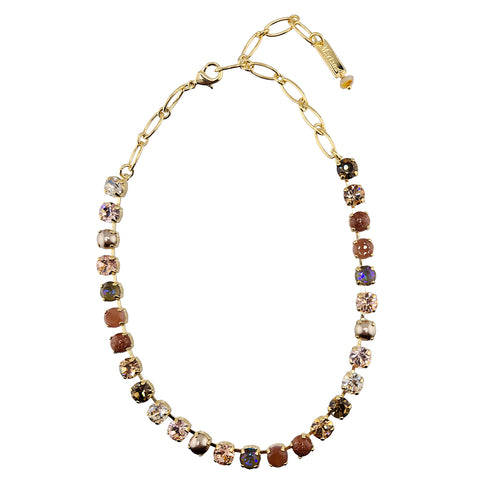 Mariana Golden Amaretto Austrian Crystal Necklace Large view