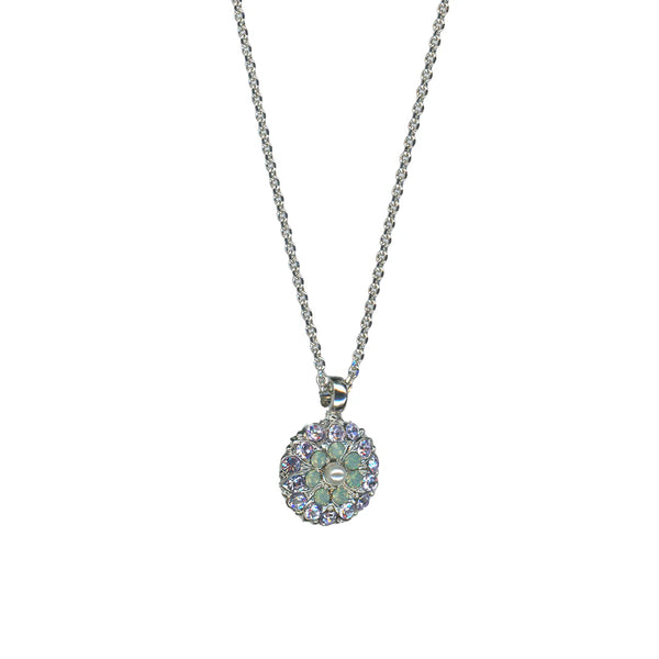 Mariana Guardian Angel Pearl Purple Crystal Necklace