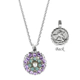 Mariana Guardian Angel Pearl Purple Crystal Necklace