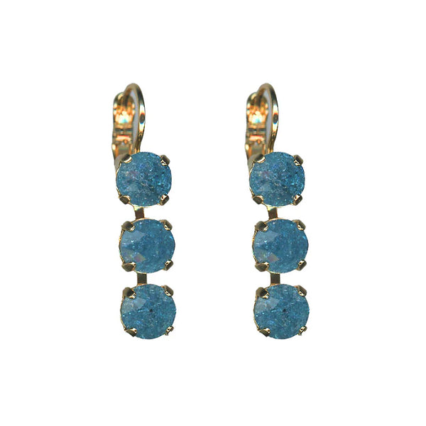 Mariana Montana Blue Classic Drop Crystal Earrings