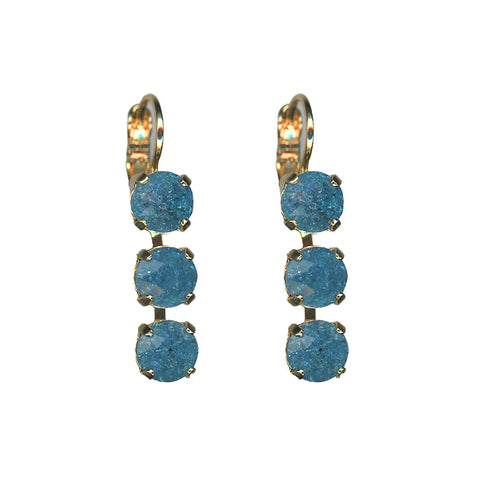 Mariana Montana Blue Classic Drop Crystal Earrings