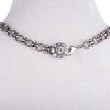 Mariana Silver Elemental Links And Crystals Necklace Back Closure