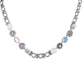 Mariana Silver Elemental Links And Crystals Necklace