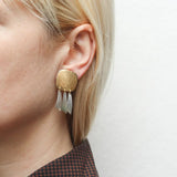 Marjorie Baer Arc Fringe Clip Earrings On