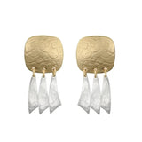 Marjorie Baer Arc Fringe Clip Earrings