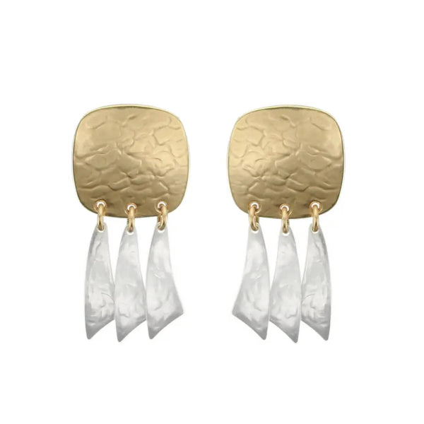 Marjorie Baer Arc Fringe Clip Earrings
