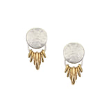 Marjorie Baer Cascading Golden Accent Rings Clip Earrings