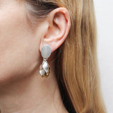 Marjorie Baer Cascading Petals Clip Earrings On