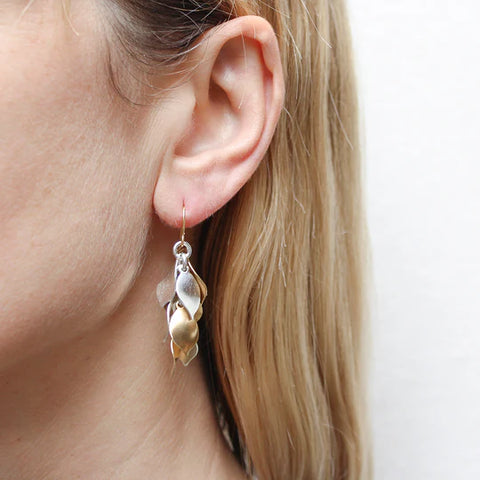 Marjorie Baer Cascading Petals Earrings On