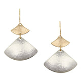 Marjorie Baer Gracefully Linked Tiered Fans Earrings