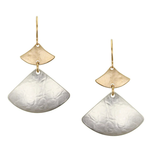 Marjorie Baer Gracefully Linked Tiered Fans Earrings