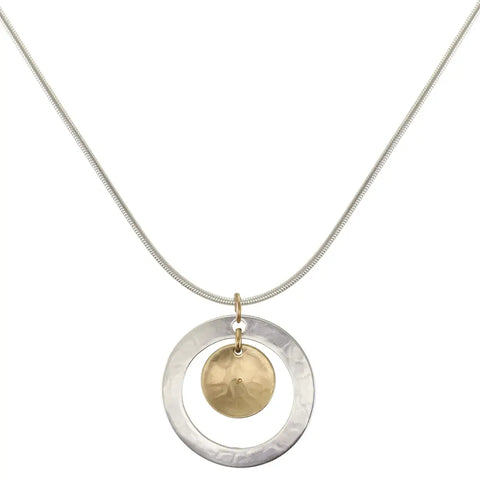 Marjorie Baer Harmony Pendant Hoop Necklace
