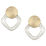 Marjorie Baer Harvest Moonlight On Water Clip Earrings