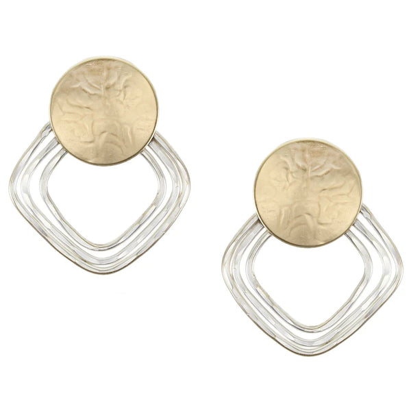 Marjorie Baer Harvest Moonlight On Water Clip Earrings