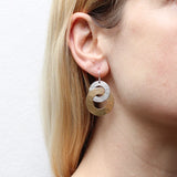 Marjorie Baer Intertwined Double Hoop Earrings On