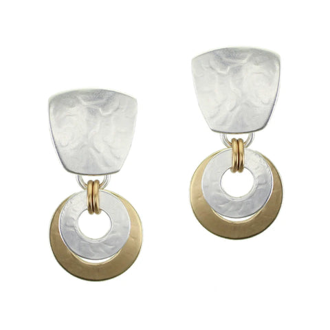 Marjorie Baer Layered Double Hoop Clip Earrings