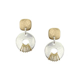 Marjorie Baer Wire Wrapped Hoop Post Earrings