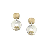 Marjorie Baer Wire Wrapped Hoop Post Earrings