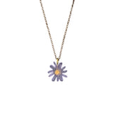 Michael Michaud Amethyst Aster Flower Petal Pendant Necklace