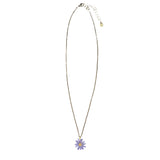 Michael Michaud Amethyst Aster Flower Petal Pendant Necklace Full View