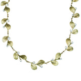 Michael Michaud Irish Thorn Leaves With Pearls Necklace