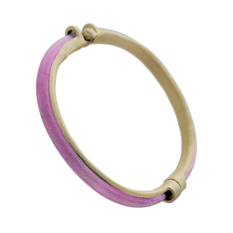 Michael Vincent Michaud Luminous Pink Magnetic Bangle Bracelet